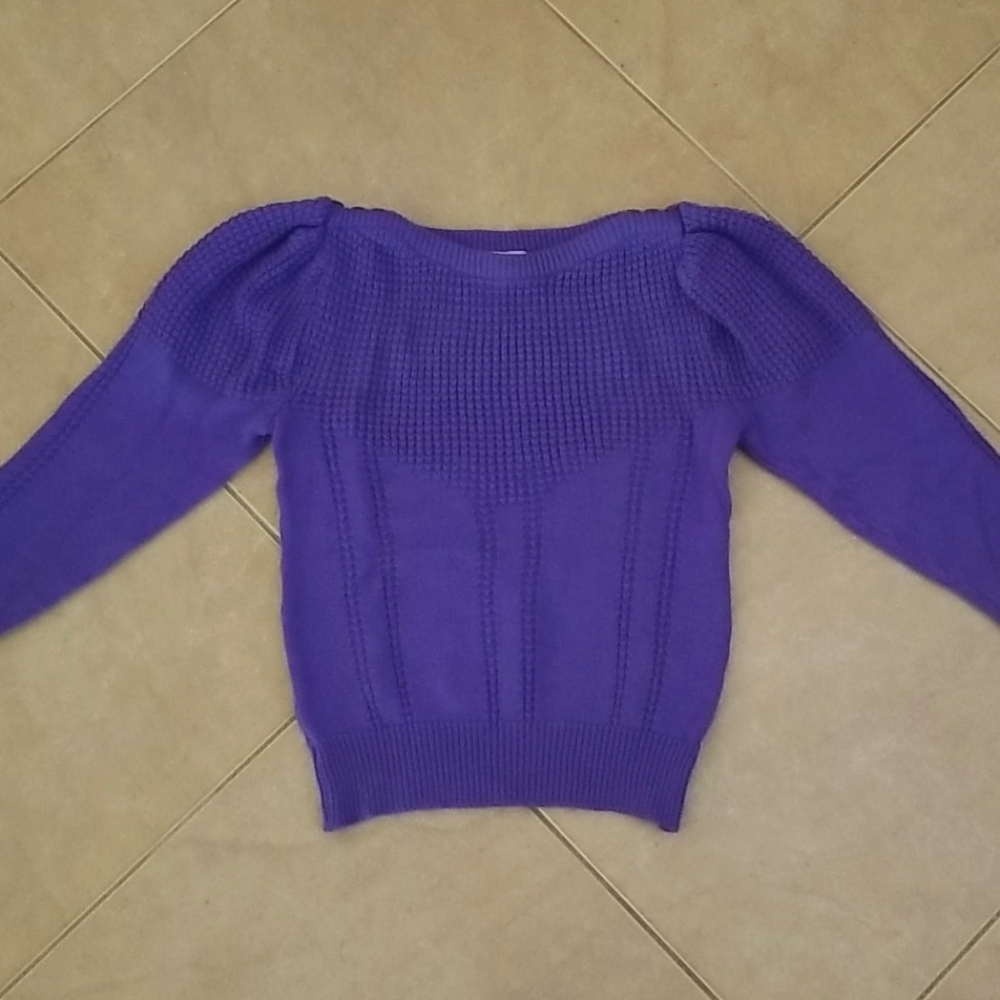 VTG 80s Purple Knitt Sweater
